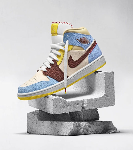 Jordan x Maison Chateau Rouge Air Jordan 1 Mid SE "Fearless" sneakers